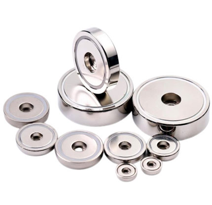 Counterbore Neodymium Shallow Pot Magnets