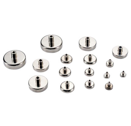 Neodymium Pot Magnets with Internal Threaded Stud