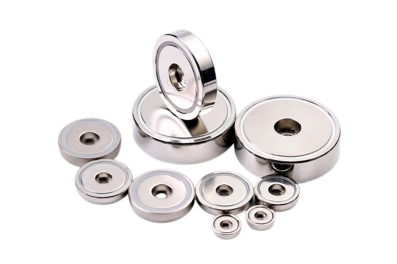 counterbore neodymium shallow pot magnets 1