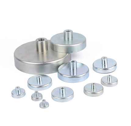 Ferrite Cup Magnets With Internal Threaded Stem