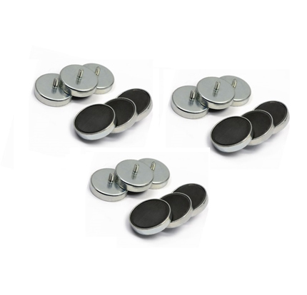 Ferrite Cup Magnets With External Threaded Stud