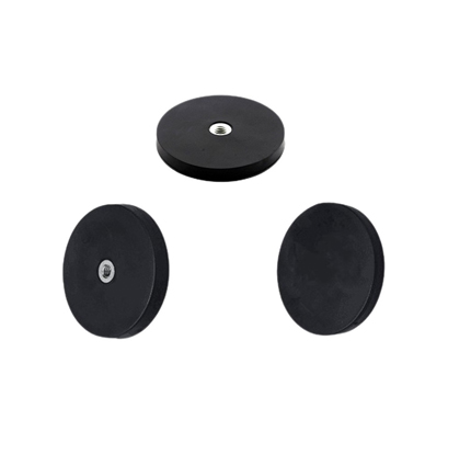 Flat Internal Thread Rubber Coated Mounting Magnets