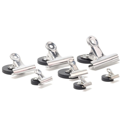Rubber Coated Pot Magnets With Clips