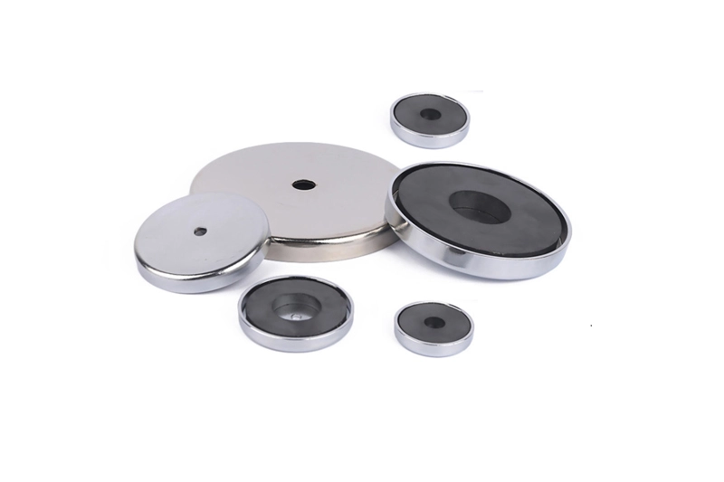 Counterbore Ferrite Shallow Pot Magnets