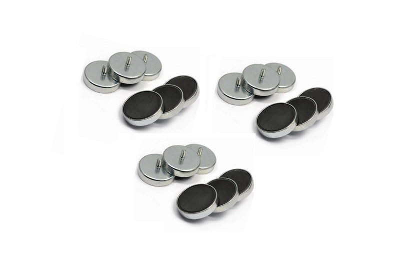 Ferrite Cup Magnets With External Threaded Stud